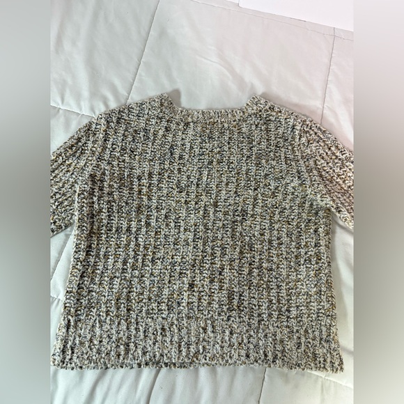 BANANA REPUBLIC Cable Knit Sweater Petite XS cropped Cabincore eclectic grandpa - Picture 3 of 11